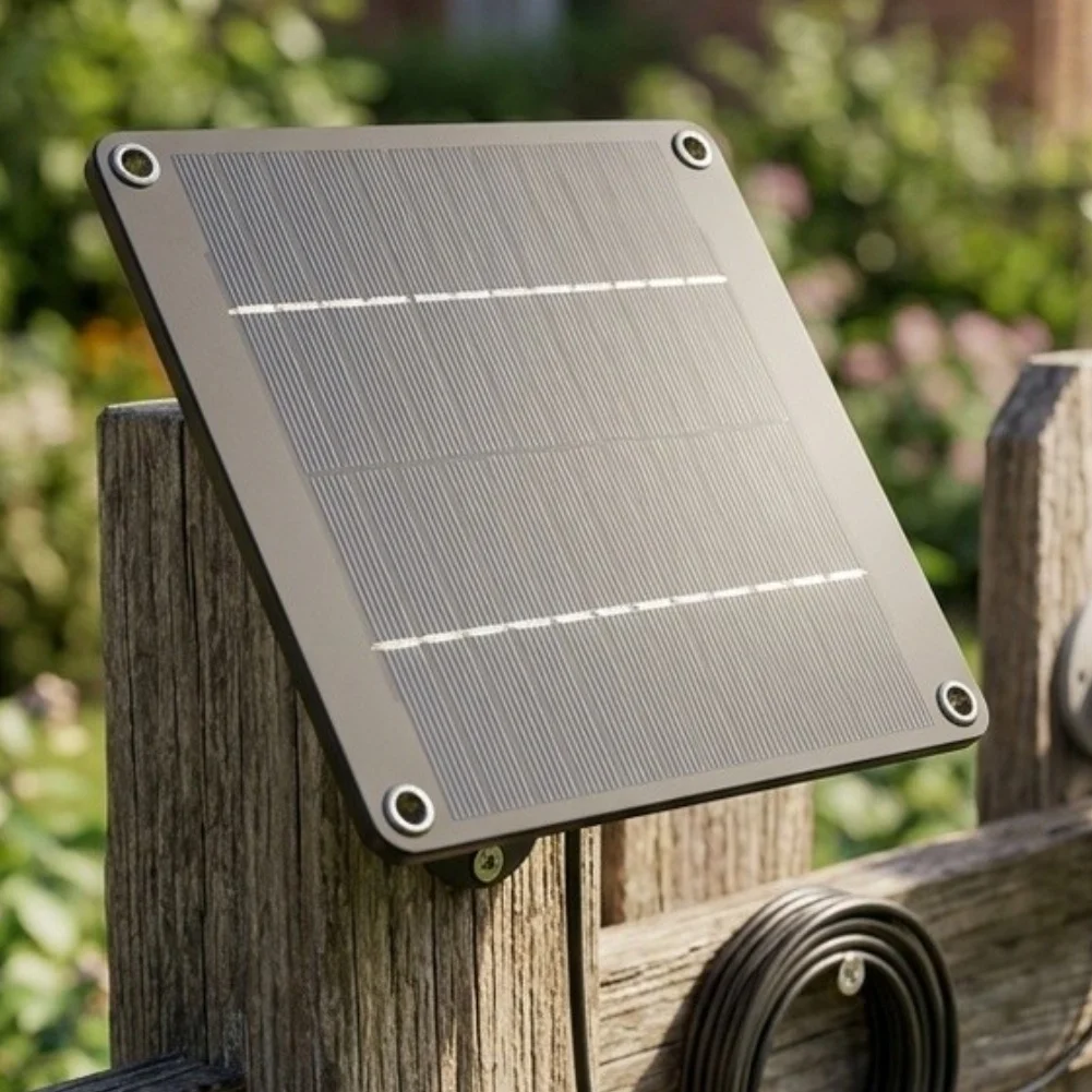 Monocrystalline 4W 12V Solar Panel for Off-Grid For Garden Lighting and Security Camera Installations Using 5521DC Interface