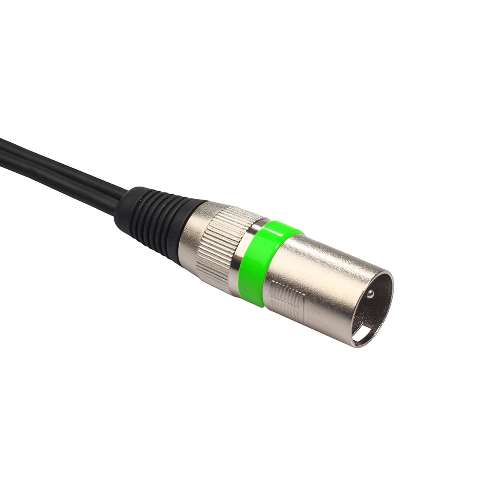 

3 Pcs XLR Male to Dual Female Microphone Cable Professional Audio Y Splitter Extension for Speakers Balanced Cables Heavy Gauge