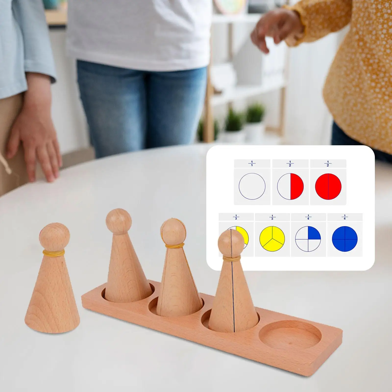 Деревянные математические обучающие игрушки для детей