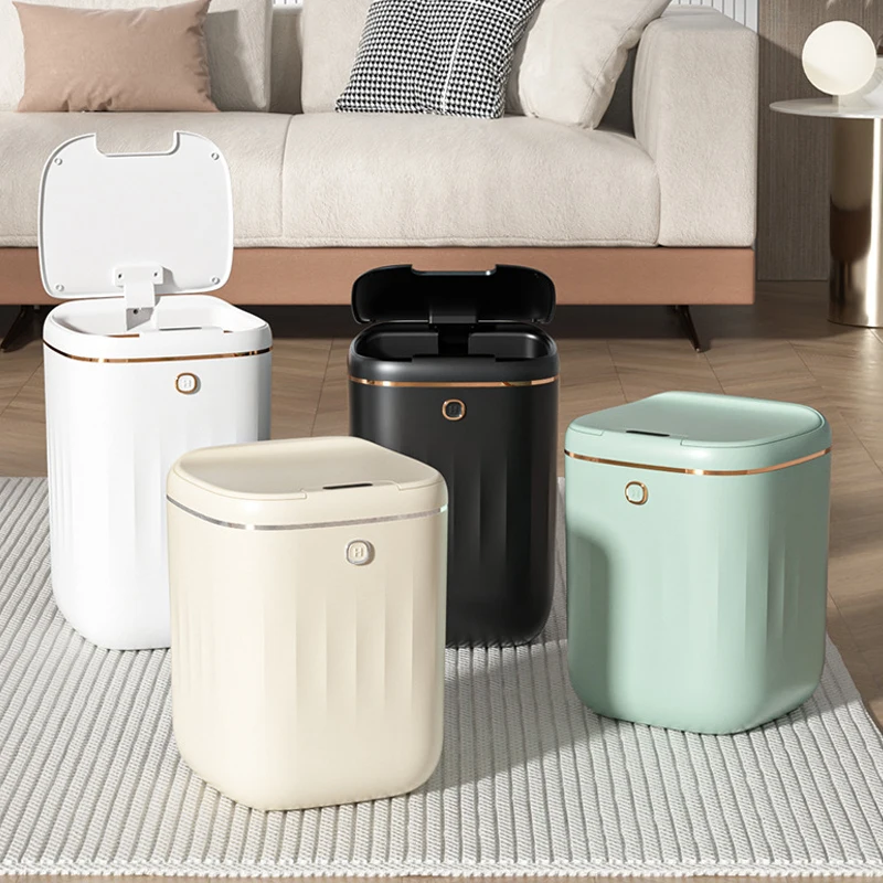 Hot Smart Trash Can Automatic Sensor Garbage Bin Kitchen Bathroom Touch Bucket Wastebasket Recycle Waste Bins Basket for Toilet