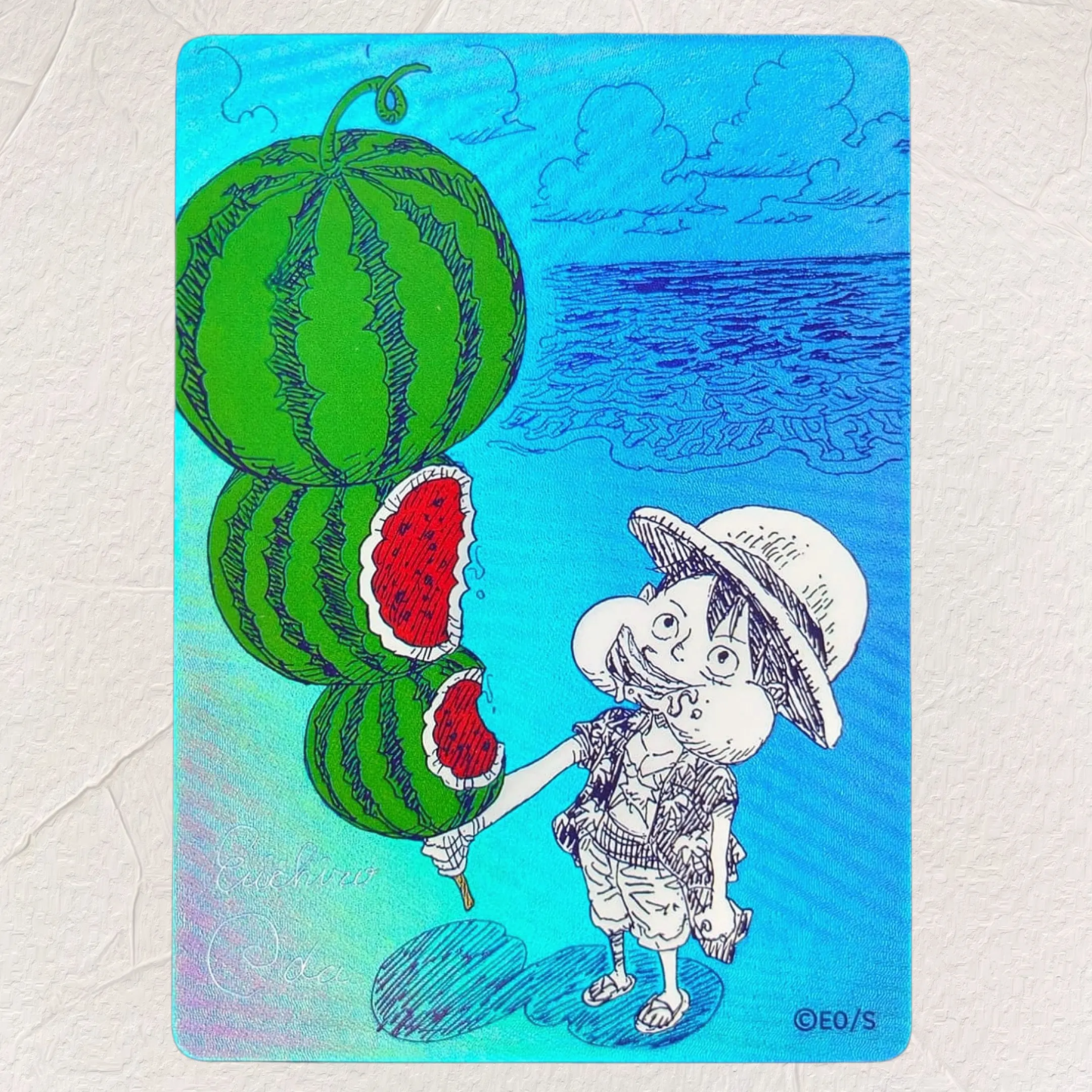 One Piece Monkey D. Luffy EO/S DIY Cards Collectible Grade Foil Texture Card Premium Anime Collection Cards