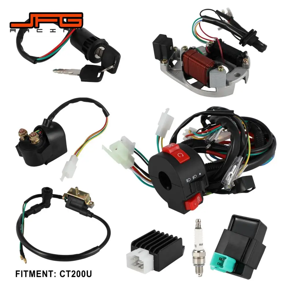 Motorcycles Accessories Wiring Harness Fault detection line Universal For KTM Honda Suzuki Kawasaki Pit Dirt Bike Moto Rubber