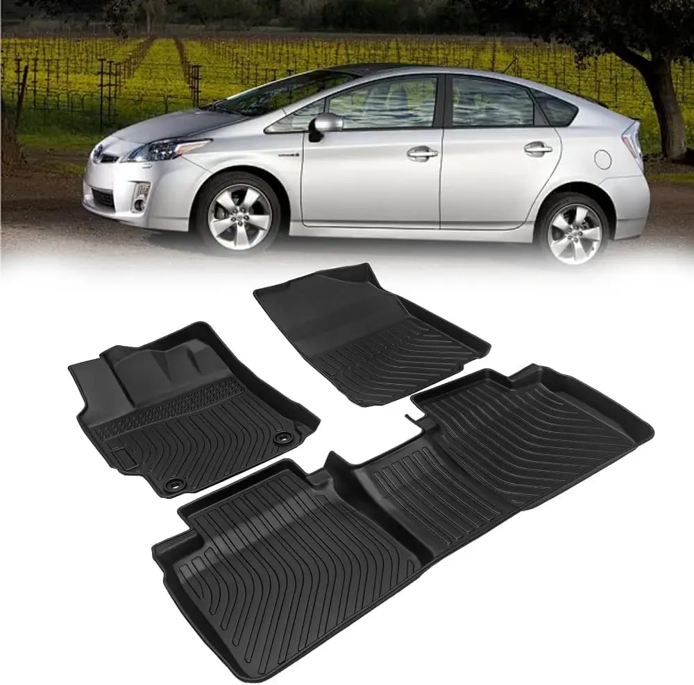 

All Weather Car Floor Mats Compatible with 2015-2017 Toyota Camry Non-Slip Custom Car Mats TPE Rubber Front Rear Floor Mats