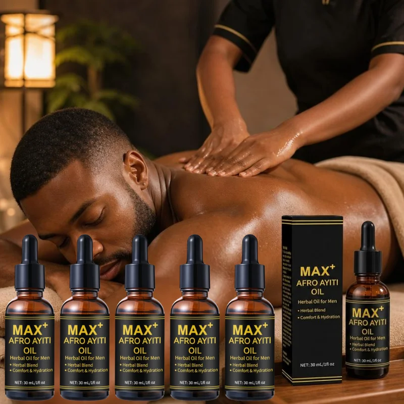 30/60/90ml MAXT AFRO AYITIOIL Herbal Oil for Men Herbal Blend Comfort & Hydration Massage Essence Oil For Man Better Experience