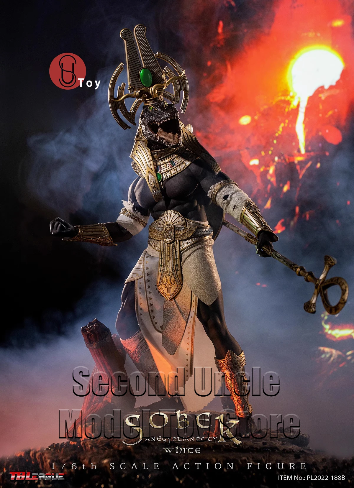 

TBLeague PL2022-188 B 1/6 Old Vintage Egyptian God Sobek White Version Soldier Action Figure Full Set Collectible Model Toys