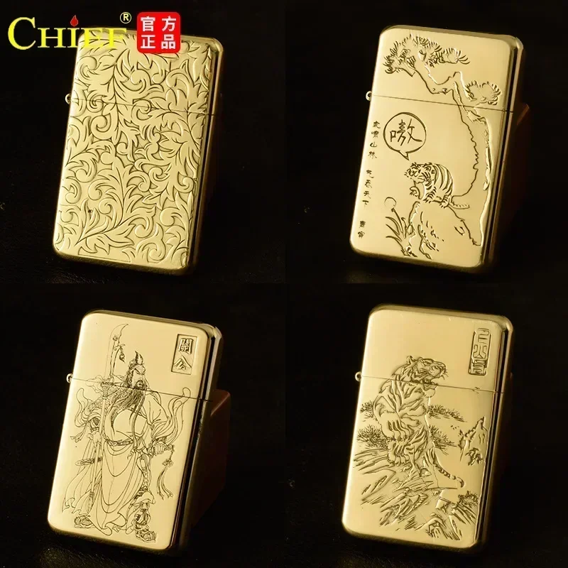 2026 New Kerosiene Lighter, Personalized and Creative, with Carved Patterns on Both Sides, The First Choice for Men’s Gifts