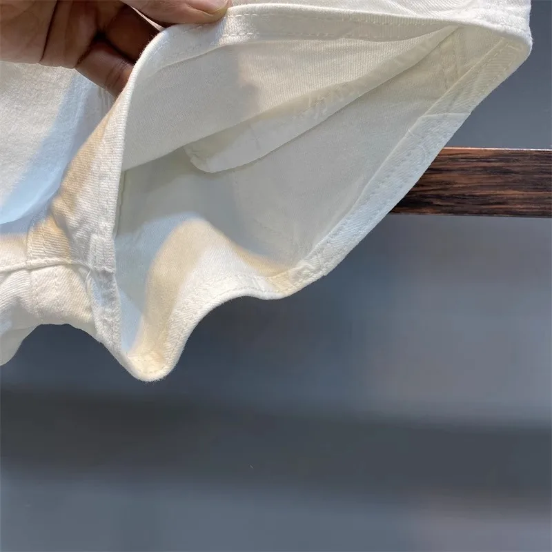Enge Denim-Shorts, Hot Girl Y2k Ultra-Kurze Gewaschene Jeans mit Bündchen, Sommerkleidung für Frauen – Detail 5