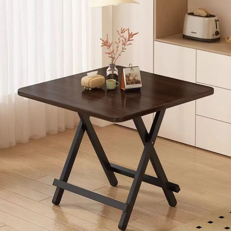 Foldable Square Desk Simple Dining Table for Household Outdoor Stall Rental Picnic Multi‑Purpose Camping Furnishings Gear