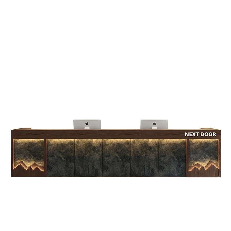 

Стойка ресепшн в китайском стиле для отелей, гостиниц, спа-центров, баров, магазинов, салонов для ногтевого сервиса и других заведений.