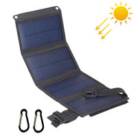 Foldable Portable Solar Panel Charger 10W 5V USB Charging Port for iPhone iPad Samsung Huawei Honor Xiaomi OnePlus Google