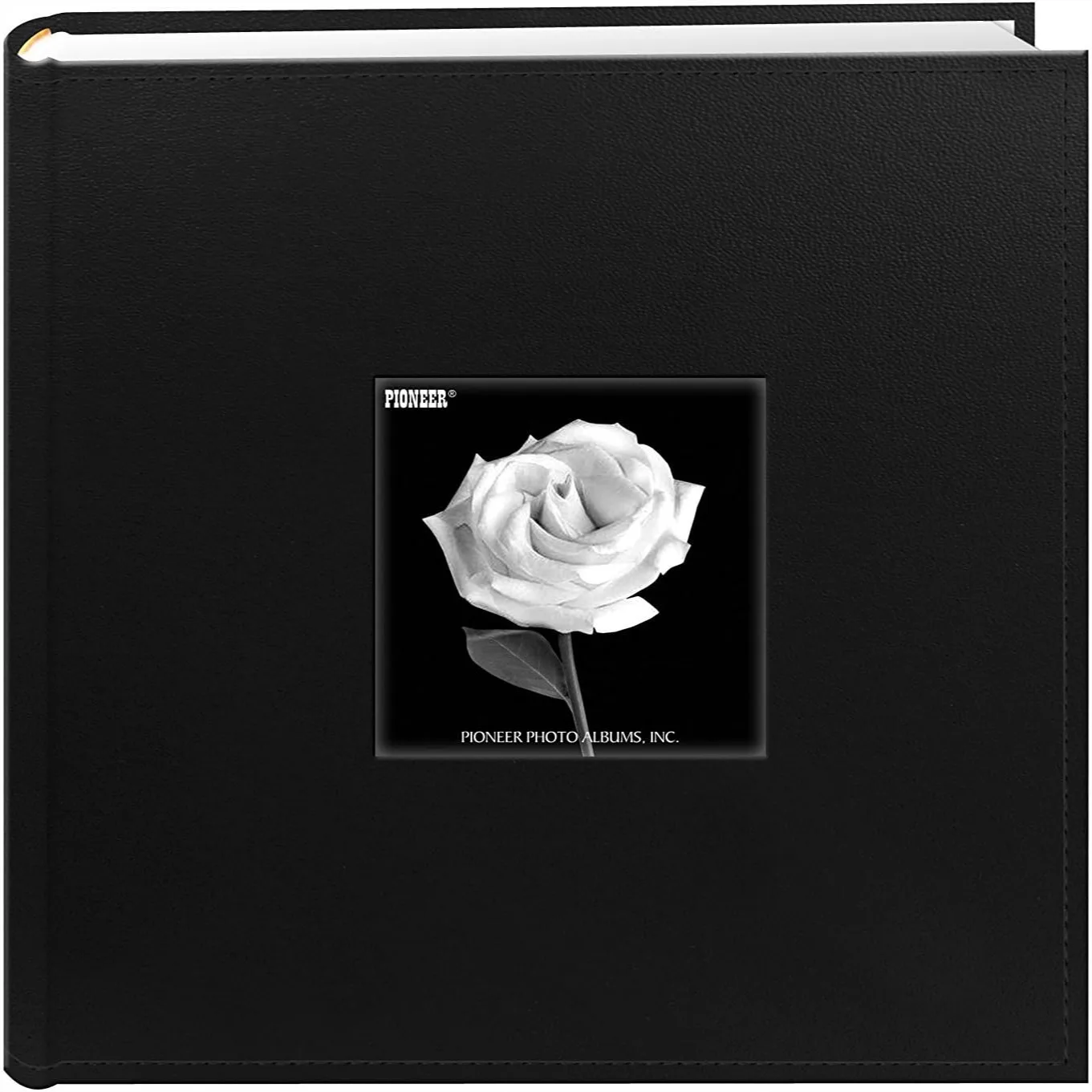 

200 Pocket Sewn Leatherette Photo Album For 4x6 Inch Prints With Frame Front Design And Memo Writing Area