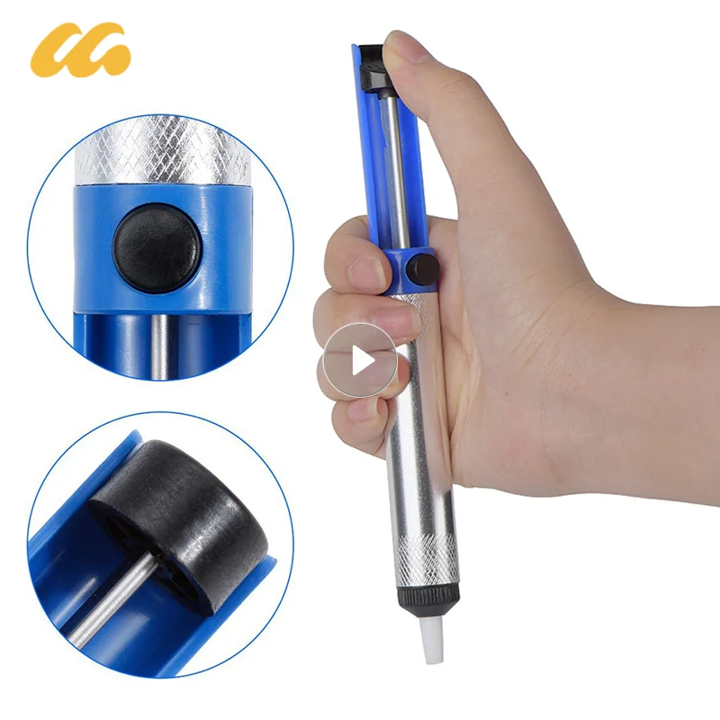 Pompe à dessouder en métal en aluminium, aspiration 18/odor, ventouse à souder, retrait de stylo, dessoudeur de fer à souder sous vide, outils de