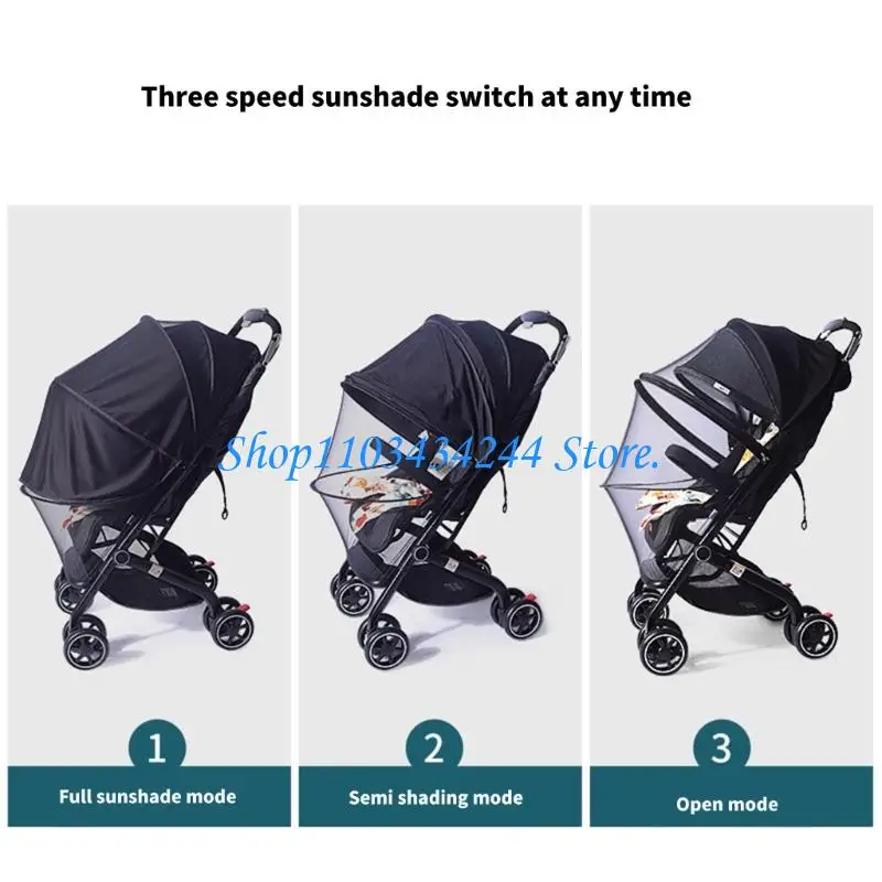 

Protective Baby Fly Net for Strollers Offering Breathability and Convenience Breathable Cart Netting Sleeve