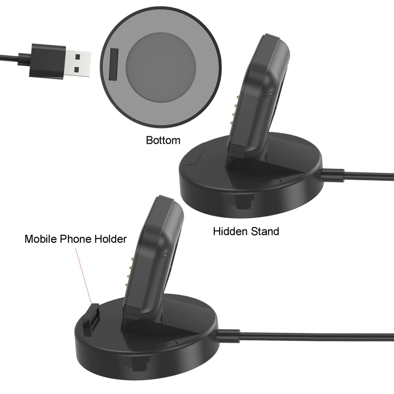 المغناطيسي محول الطاقة شاحن حامل قاعدة USB كابل شحن ل ممن لهم ساعة 3/ساعة 2/3 برو Smartwatch شحن مهد حوض