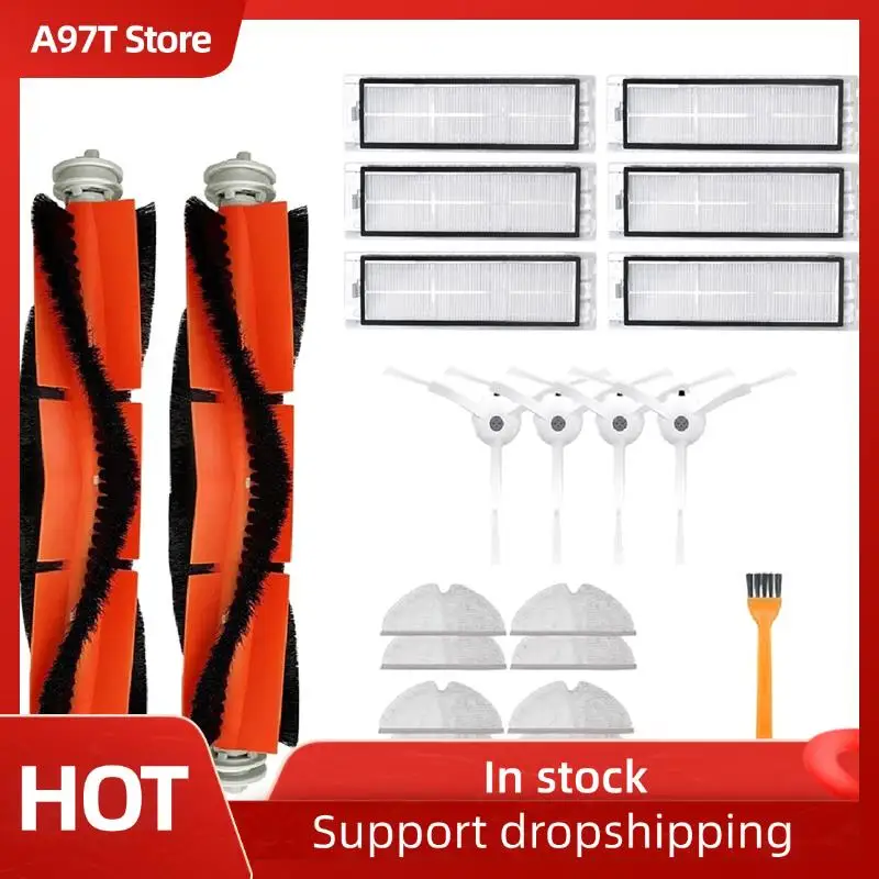

A97T Main Side Brush Filter Mop Cloth For Xiaomi Mijia SDJQR01RR 1S S50 S55 T6 T7 P50 Robotic Vacuum Cleaner Replacement Accesso