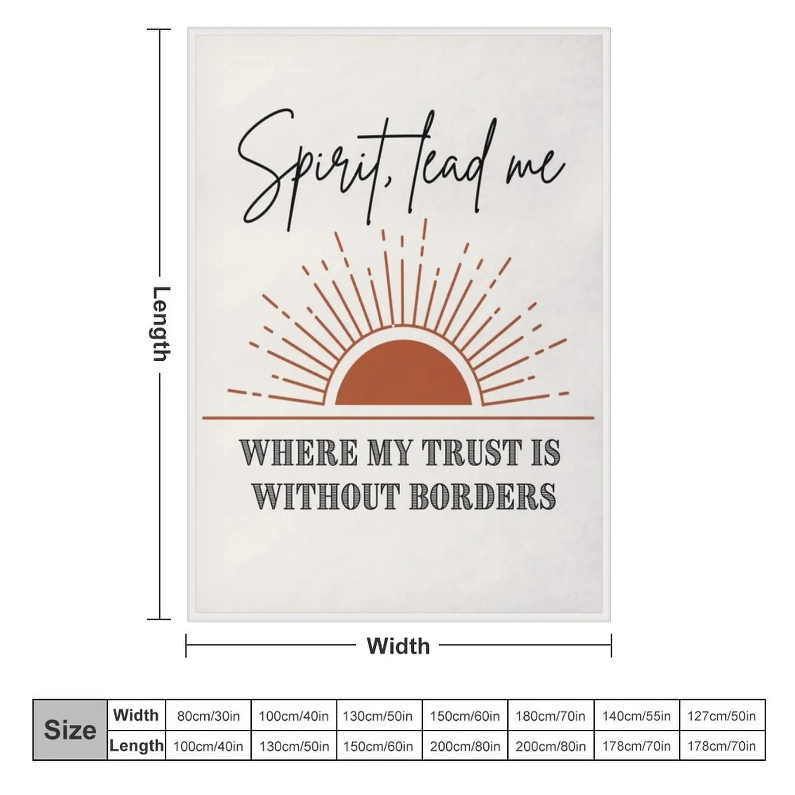 Spirit Lead Me Throw Blanket Fashion Sofas Designers Camping Blankets