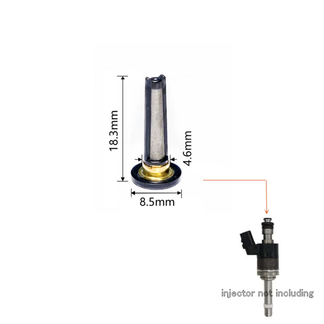 50Pcs Top Quality GDI Fuel Injector Filter 18.3*8.5*4.6mm for 160105R1305 Repair Kits for Honda Honda Fit 1.5L KA6MT KACVT