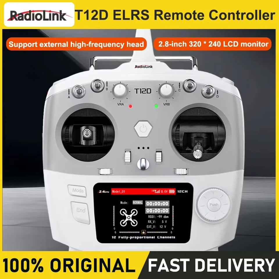Radiolink T12D 2.4Ghz 12 完全比例チャンネル送信機と受信機 R12F