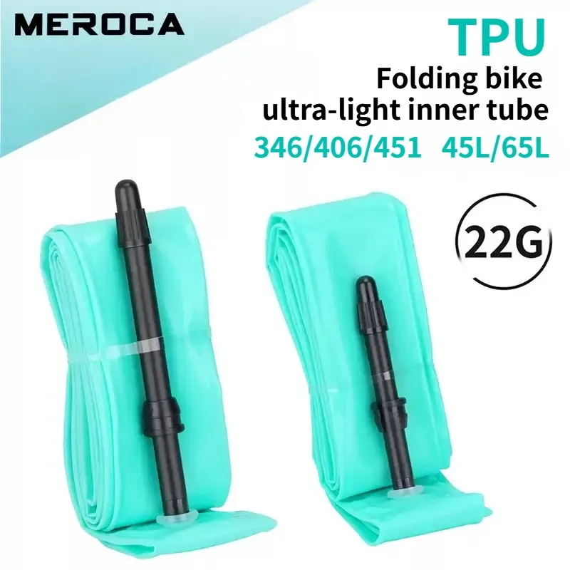 Camera d'aria MEROCA in TPU da 20 pollici, 16 pollici, 349, 406, 451, 45L, 65L per bicicletta pieghevole Brompton, anti-foratura.