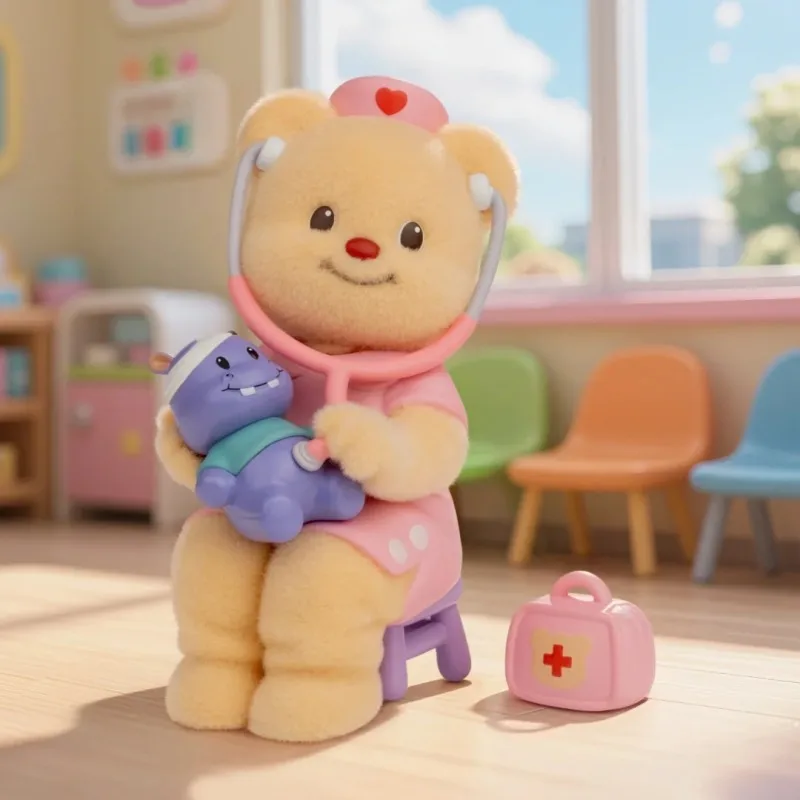 أصيلة Plzdot Butterbear سلسلة الحياة الملونة صندوق أعمى توافدوا الدب عمل الشكل لطيف المرأة هدية تحصيل دمية ديكور #4