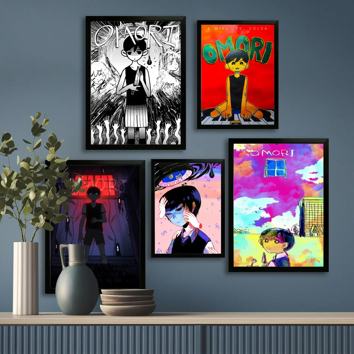 omori video game Canvas Art Poster and Wall Art, Picture Print, Modern Family, Bedroom Decor, Posters,Decorative painting