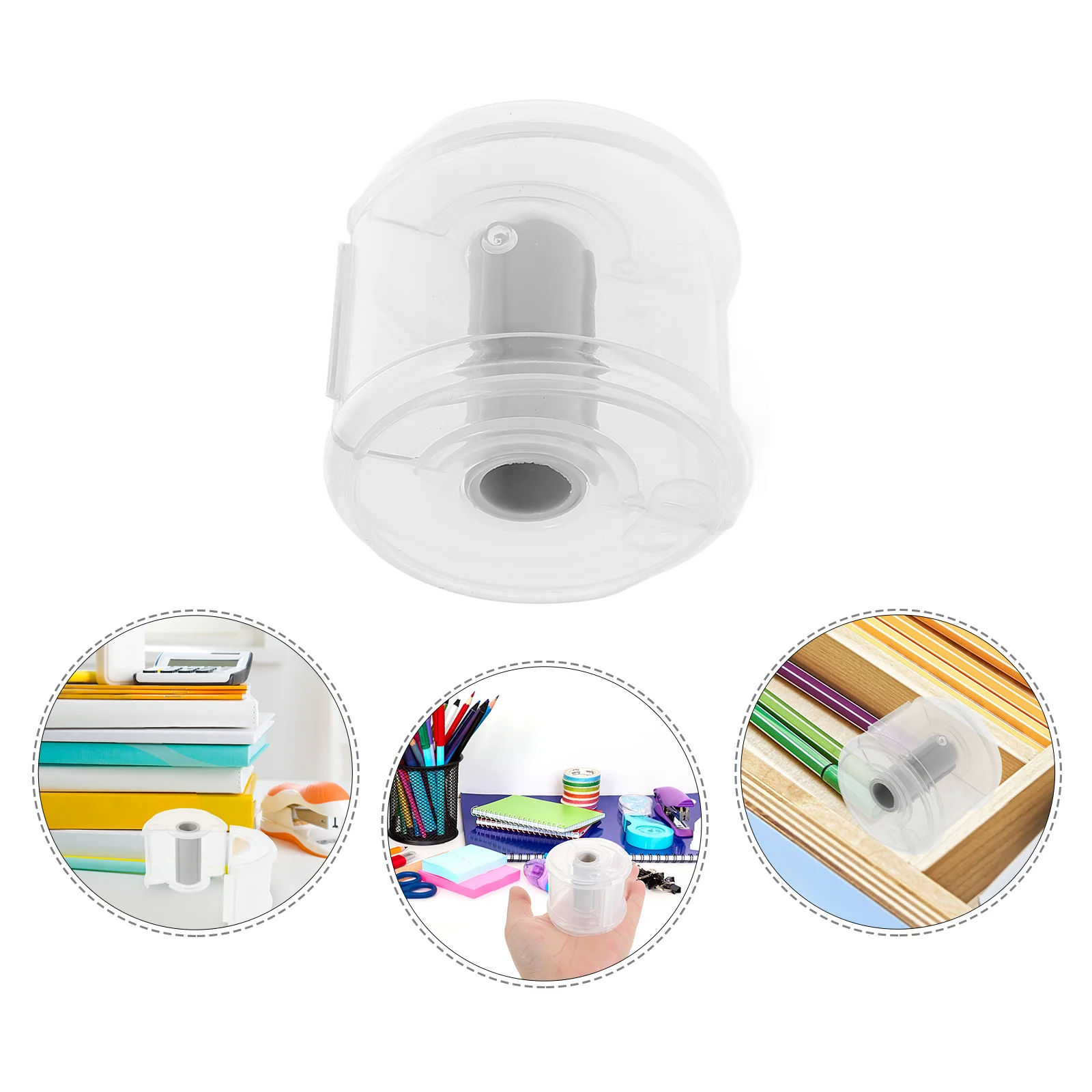 4 Pcs Tape Storage Box Washi Supply Convenient Holder Duct Desk Household Plastic Portable Accessory Decor