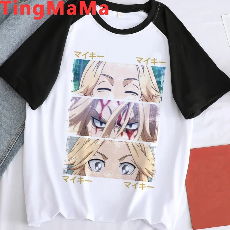 Japanese Anime Tokyo Revengers T Shirt Men Kawaii Cartoon Tokyo Avengers T-shirts Funny Harajuku Unisex Tops Graphic Tees Male