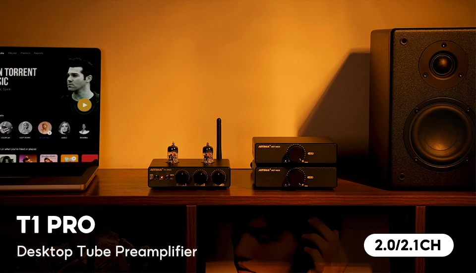 AIYIMA T1 PRO Vakuumröhrenvorverstärker Verstärker Home Audio RCA Bluetooth Eingang Bass Höhensteuerung HiFi Stereo AUX 12V Auslöser – Detail 3