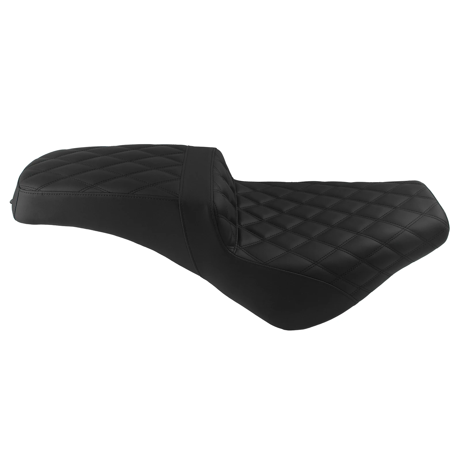 Black Two Up Motorcycle Complete Seat Driver & Passenger Cushion For Harley Softail Street Bob FXBB FXBBS 2018‑2025 - view 3