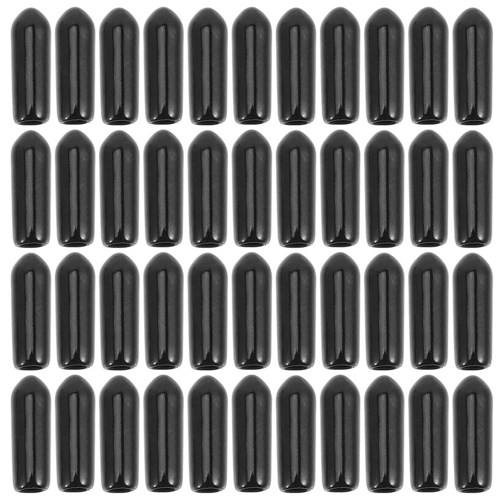 

300 Pcs Hooks Peg Board Holder Pegboard Prong Caps Tip Dishwasher Rack Tips Protector Fork 170X050X050CM Rubber Black