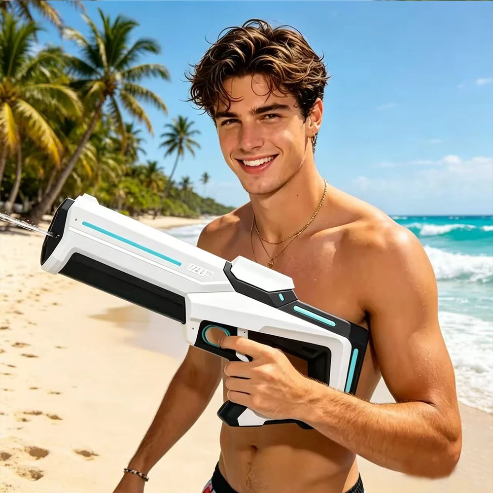 

NEW High Pressure Electric Water Gun Toys Summer Outdoor Beach Pool Garden Fight Games Kids Automatic Bursts Water Gun Gifts