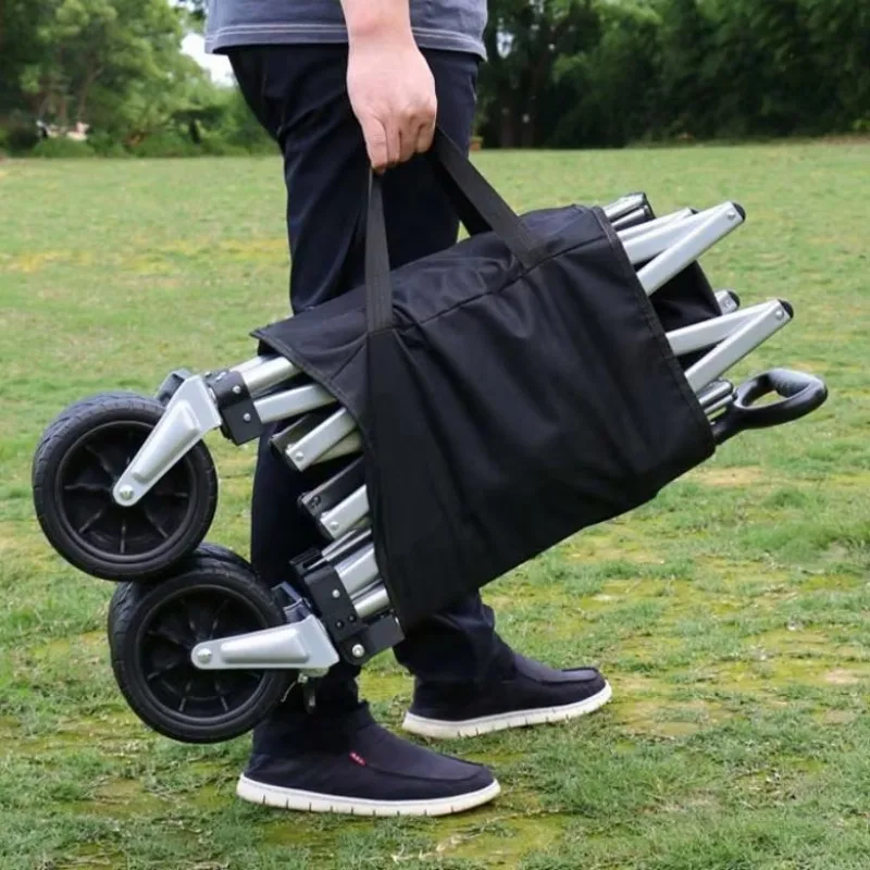 

Storage Utility Multifunctional Push Cart Outdoor Camping Wagon Cart Foldable