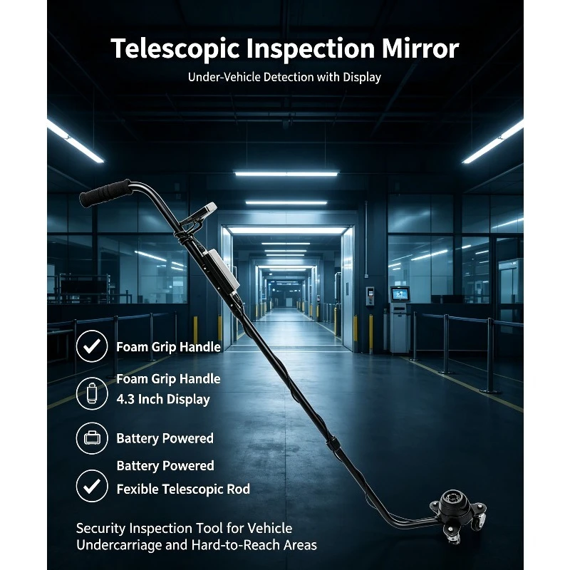 Longwei bottom inspection mirror, car chassis high definition visual safety detector, waterproof night vision inspection mirror