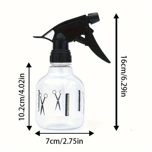 Imagen 2 del producto WANMEI Botella de spray de 250 ml Contenedor de spray ajustable para plantas de cabello y herramientas de peinado de limpieza del hogar Accesorios de barbería de salón