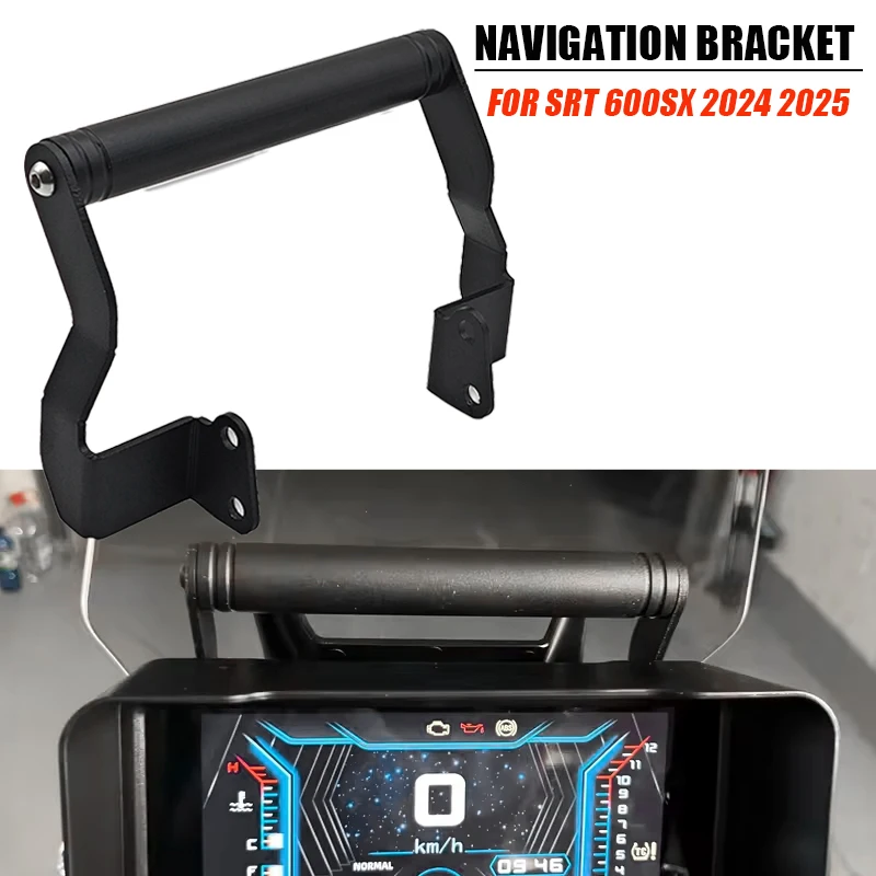 For QJMOTOR SRT 600 SRT600 SRT600SX SRT 600SX 2024 2025 Motorcycle GPS Navigation Bracket Phone Plate Bracket