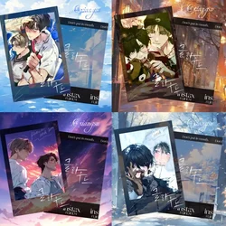 Korean BL Manwha Lost in The Cloud Cards Collection Cirrus Skylar Bookmark Kawaii Book Clip Pagination Mark Student Stationery