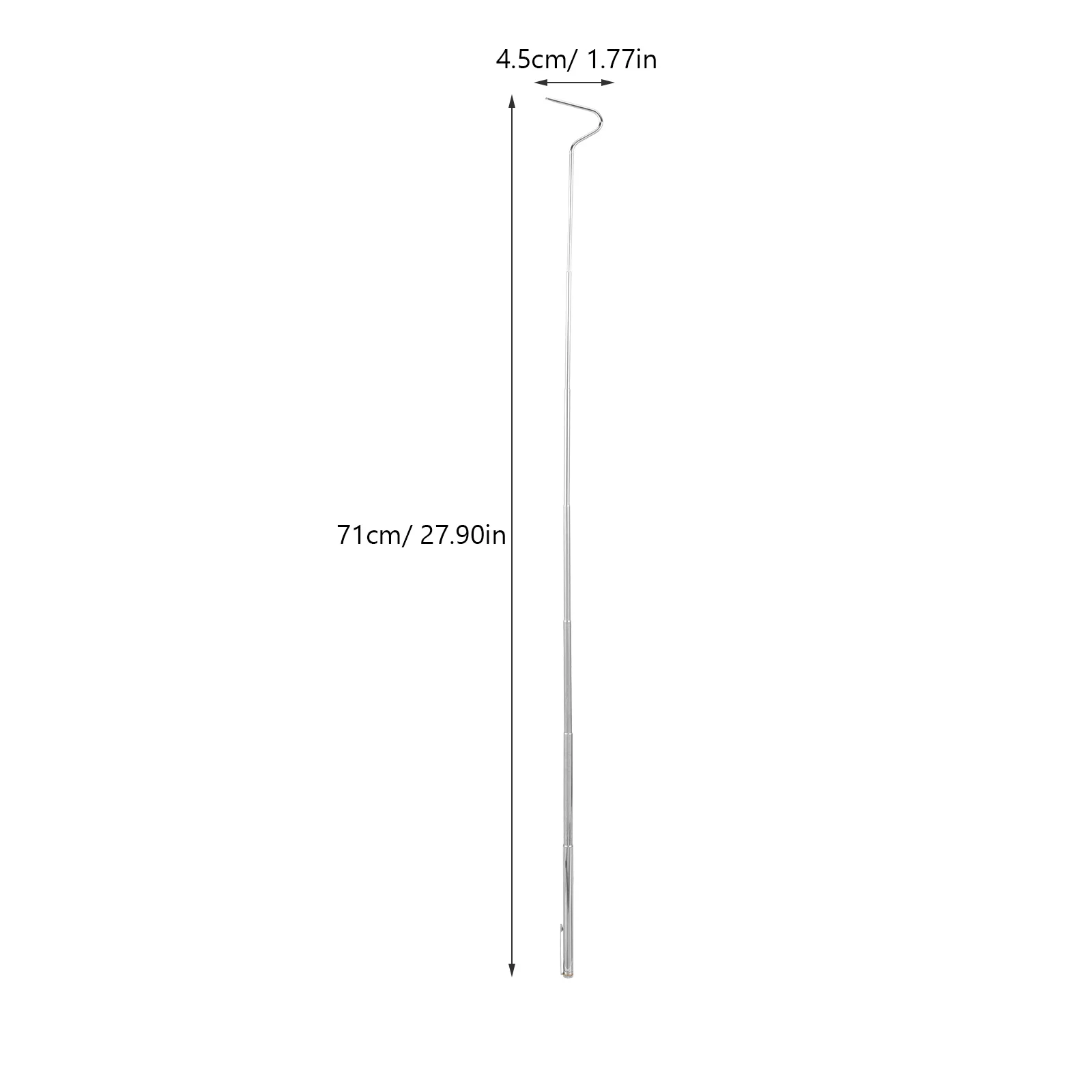 الفولاذ المقاوم للصدأ قابل للسحب ثعبان هوك قابل للتعديل تلسكوبي الزواحف اصطياد أداة المهنية ثعبان المنتزع الزواحف هوك
