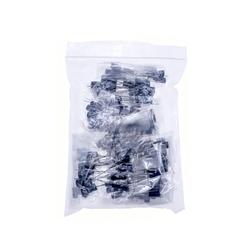 120/125PCS 16V 25V 50V Aluminum Electrolytic Capacitors Kit 12 25 Values 1UF 2.2 3.3 4.7 10 22 33 47 100 220 330 470 1000uf DIP