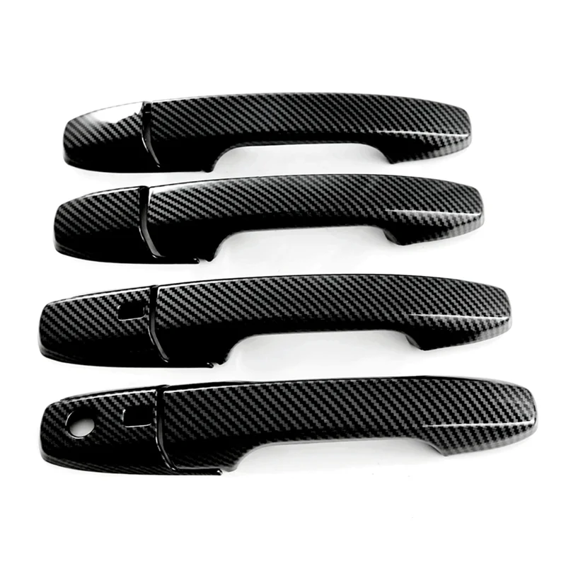

For Toyota Yaris Ativ/Vios 2023 2024 Car Door Handle Cover Trim Exterior Replacement Parts Accessories ABS Carbon Fiber