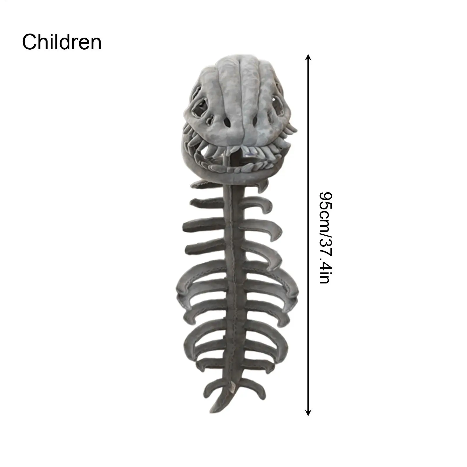 Dinosaur Skeleton Plush Costume Plush Stuffed Toy Halloween Skeleton Outfits for Kids Adults Stage Performance Themed Event view 6