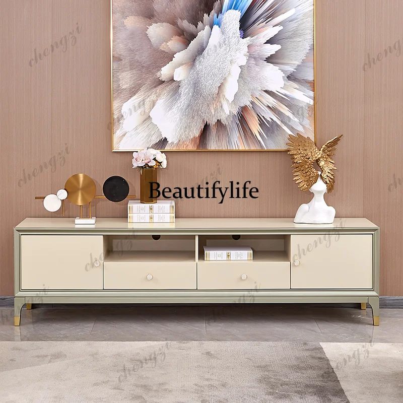 Nordic Minimalist Meuble Television Salon Furniture Normal Glossy Tv Stand Universal Vertical Storage Designer Modern Tv Cabinet