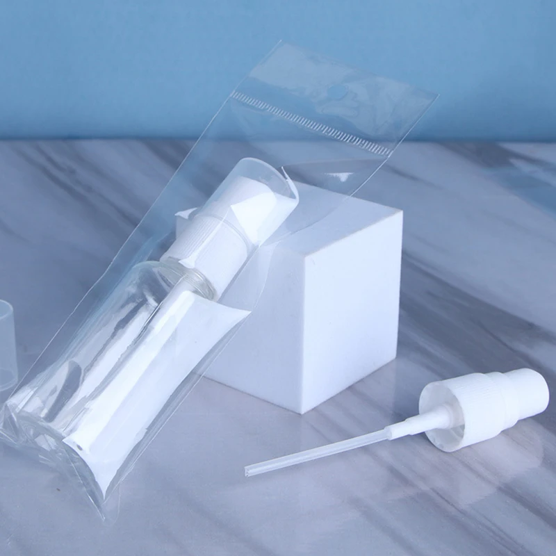 5 sztuk/opakowanie Butelki wielokrotnego napełniania Przezroczysty plastikowy atomizer do perfum Mini pusta butelka z rozpylaczem do podróży — zdjęcie 5