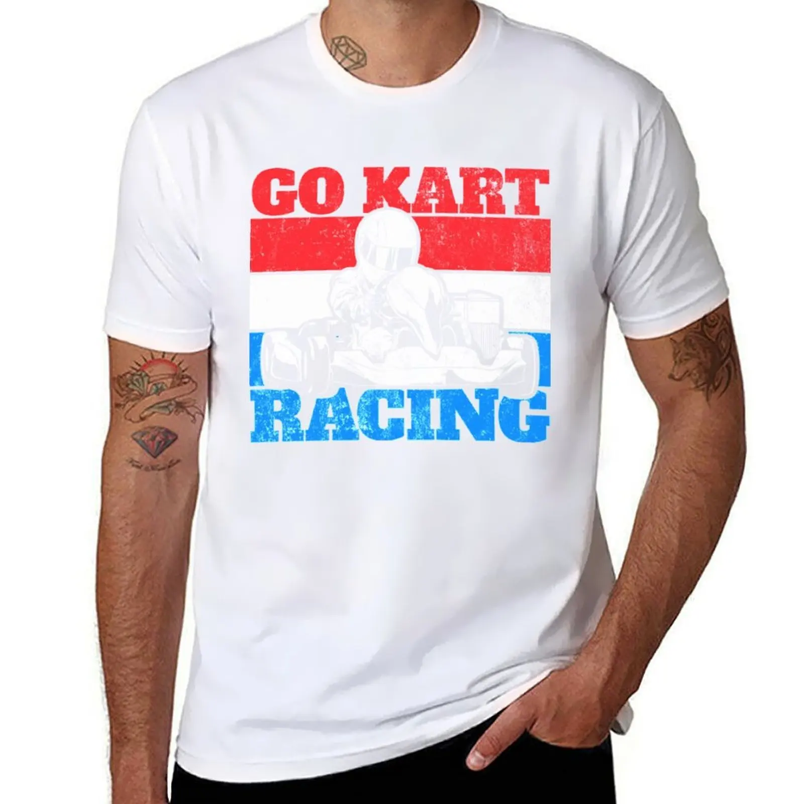 

Go Kart Racing T-Shirt black cotton t-shirt plain for man package t shirt man luxury T-Shirt