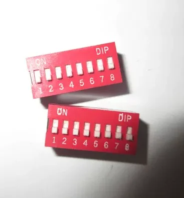 8P DIP switch, flat-pull switch, 8-bit rotary switch, pitch 2.54MM, DS-08
