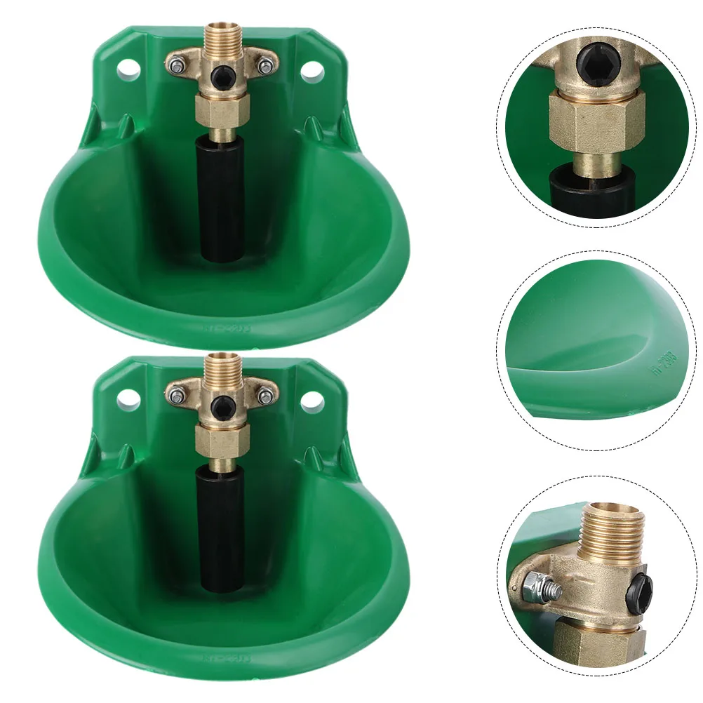 

2Pcs Automatic Water Bowl for Sheep Lamb Drinking Fountain Exquisite Design No Dripping Easy Use Sheep Drinking Bowl