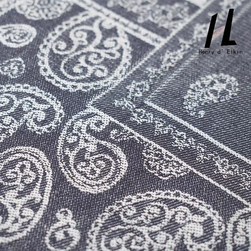 تصميم جديد مخصص الجاكار المطبوعة الدنيم النسيج دوبي شقة النسيج الدنيم للأحذية الأمتعة حقيبة