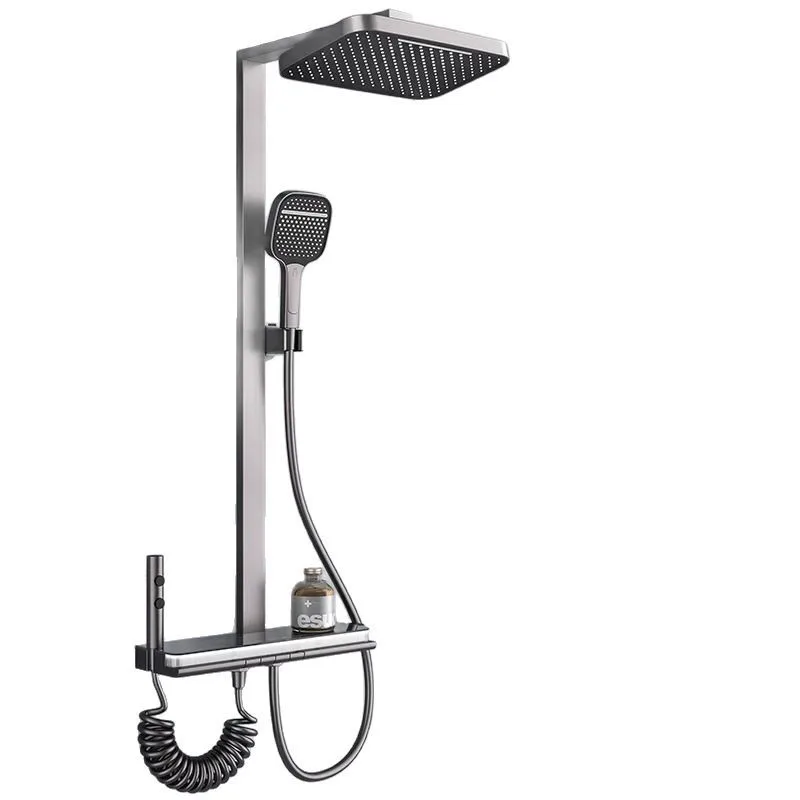 

All copper, cream white, constant temperature, digital display, shower, shower, household, bathroom, pressurized, bath