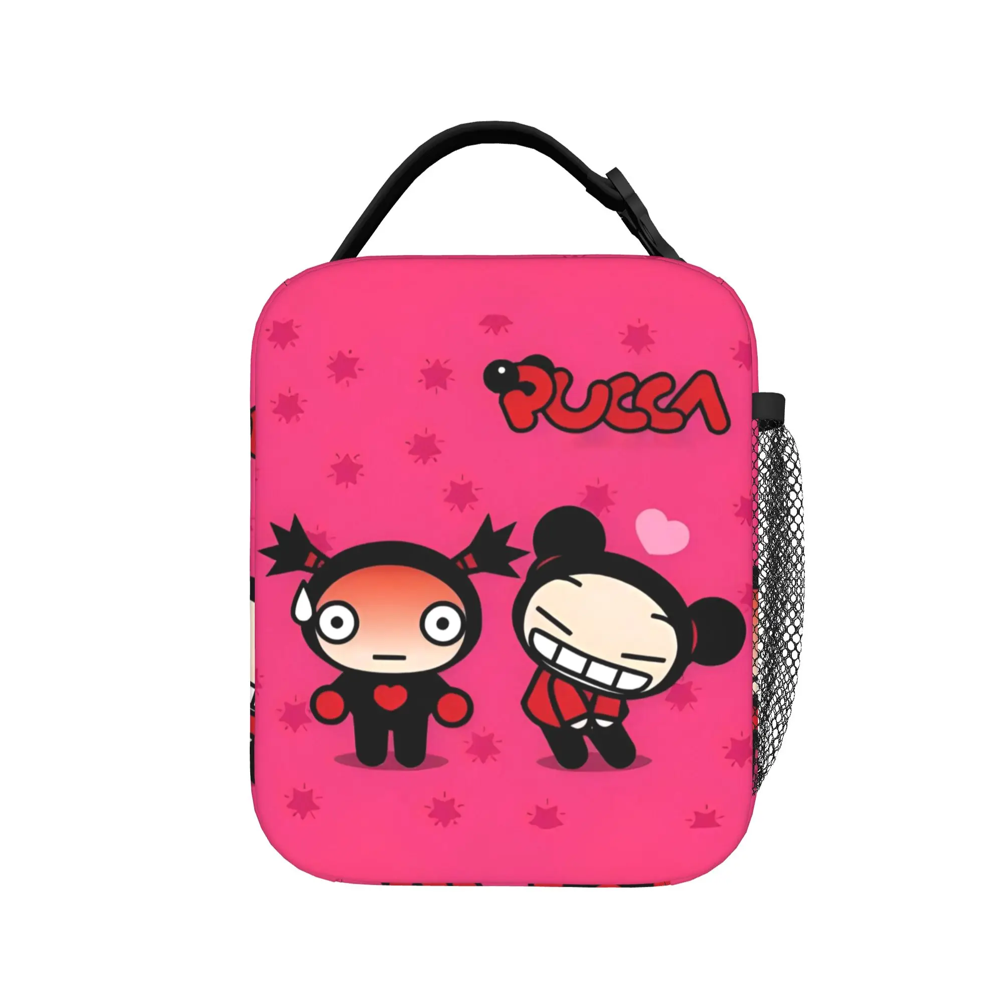 Pucca Garu Cartoon Insulated Lunch Bags Leakproof  Meal Container Thermal Bag Tote Lunch Box Work  Travel Bento Pouch
