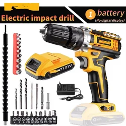 21V Cordless Drill Set, 23 Pieces Drill with 3/8