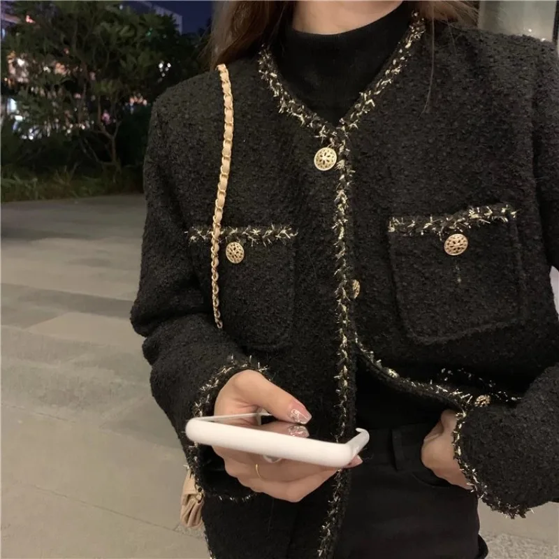 Loose Jackets Women French Vintage Famous Lady Temper Outwear Designed High Street All-match Tops Causal Slouchy Korean Style